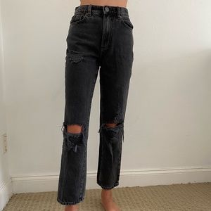 GARAGE Vintage Straight Jeans - Black.